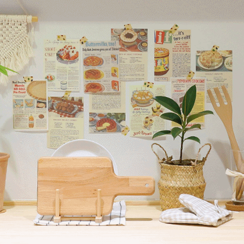 빈티지 디저트 레시피 페이퍼 10P 상품 이미지